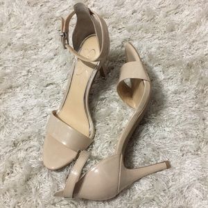 8.5 Nude Jessica Simpson Sandals with Ankle Strap